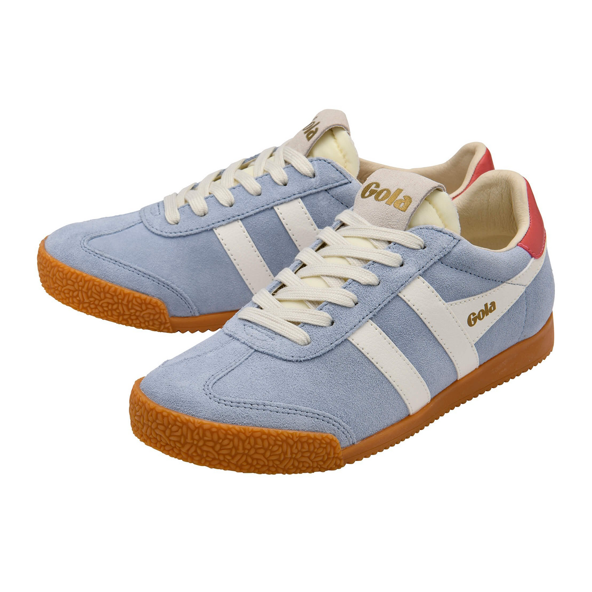 Gola Elan Sneaker (Women) - Air/Off White/Coral Athletic - Casual - Lace Up - The Heel Shoe Fitters