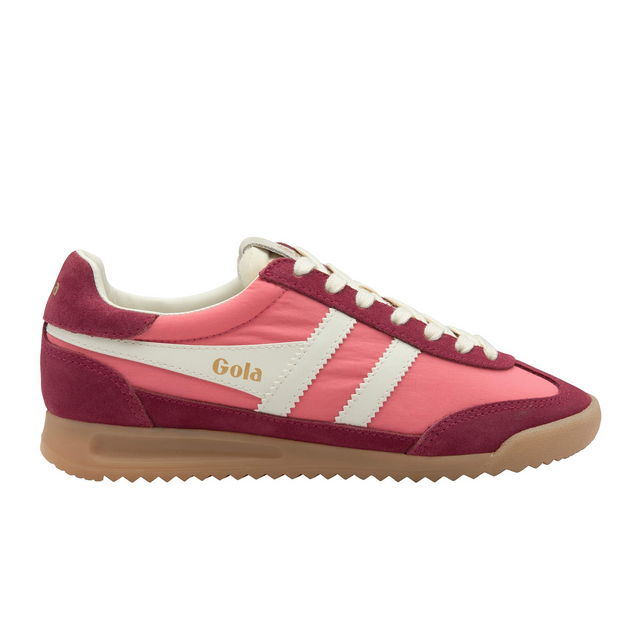 Gola Firefly Sneaker (Women) - Bubblegum/Cerise/Off White Athletic - Casual - Lace Up - The Heel Shoe Fitters