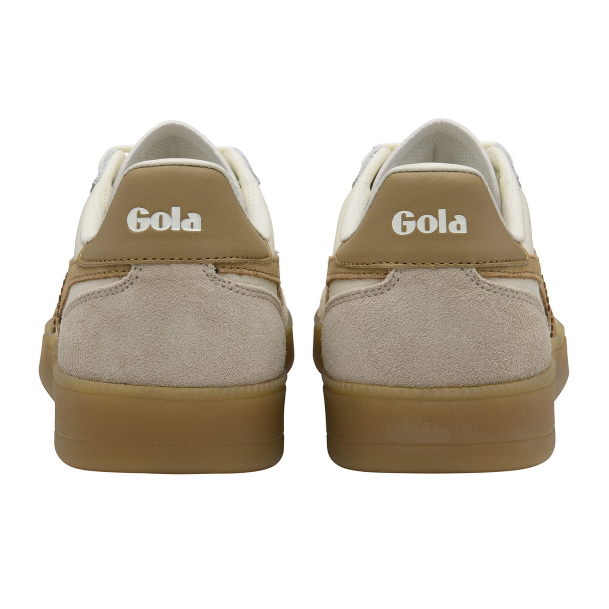 Gola Viper Leather Sneaker (Women) - Off White/Bone/Light Caramel/Gum Athletic - Casual - Lace Up - The Heel Shoe Fitters