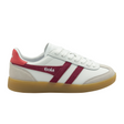 Gola Viper Leather Sneaker (Women) - White/Cerise/Coral/Gum Athletic - Casual - Lace Up - The Heel Shoe Fitters