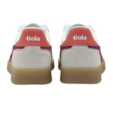 Gola Viper Leather Sneaker (Women) - White/Cerise/Coral/Gum Athletic - Casual - Lace Up - The Heel Shoe Fitters
