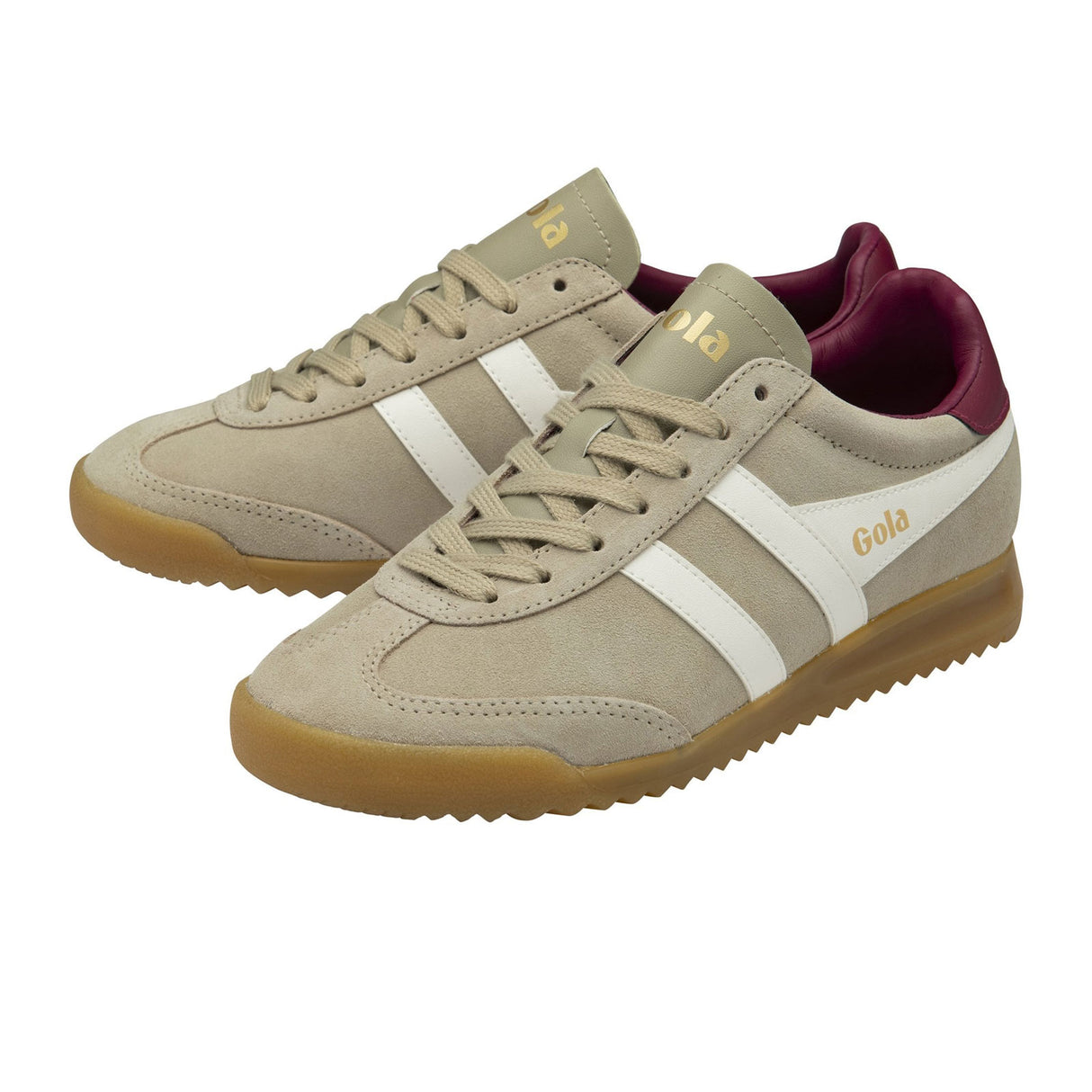 Gola Torpedo Sneaker (Women) - Bone/Off White/Cerise Athletic - Casual - Lace Up - The Heel Shoe Fitters