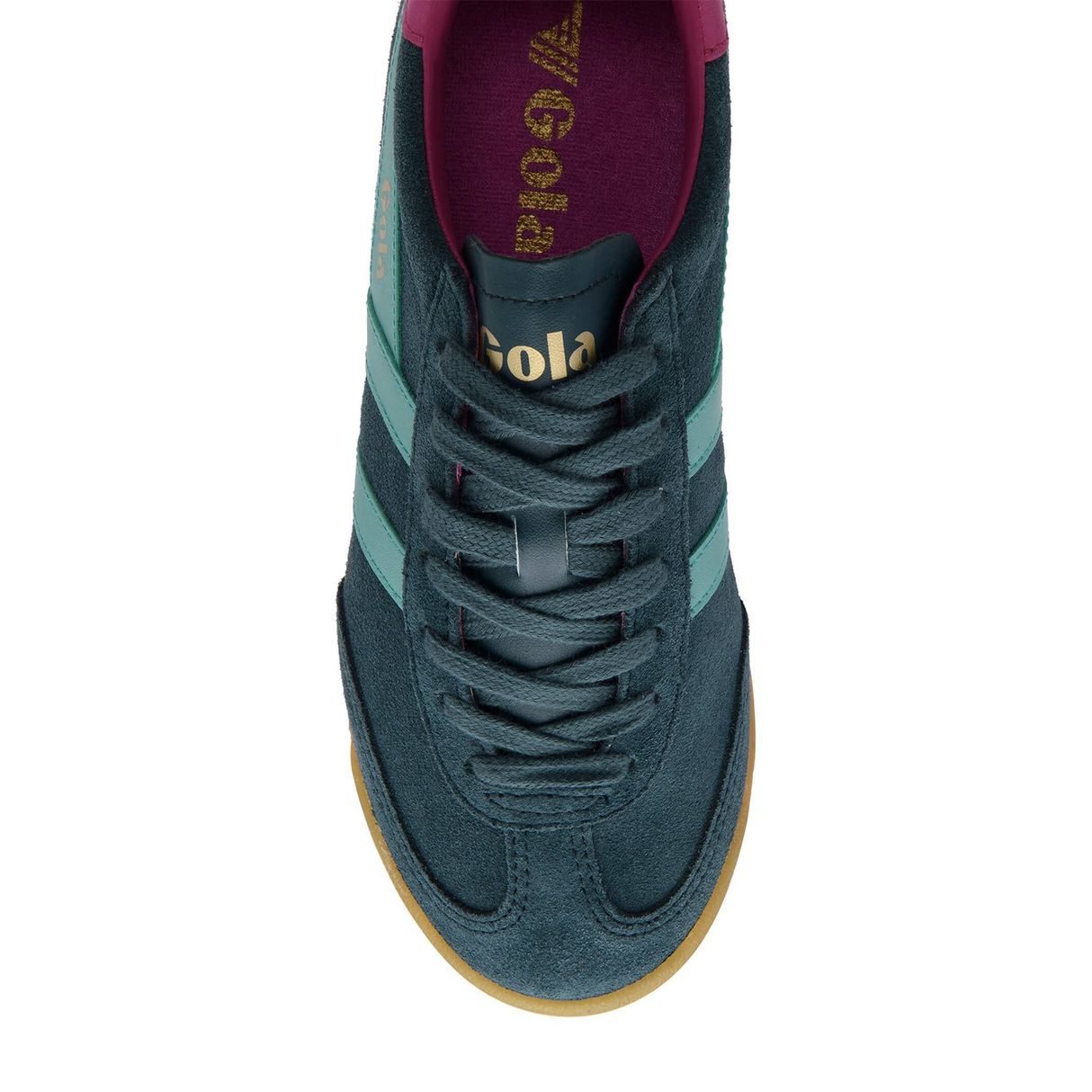 Gola Torpedo Sneaker (Women) - Dark Teal/Sea Mist/Fuchsia Athletic - Casual - Lace Up - The Heel Shoe Fitters