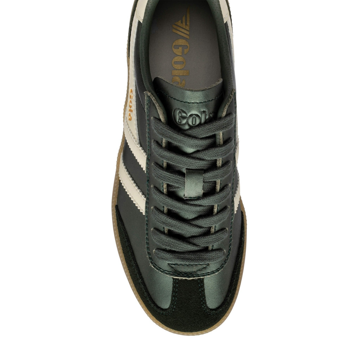 Gola Viper Metallic Sneaker (Women) - Bottle Green/Off White/Gum