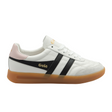 Gola Stadia Leather Sneaker (Women) - White/Black/Chalk Pink/Gum Athletic - Casual - Lace Up - The Heel Shoe Fitters