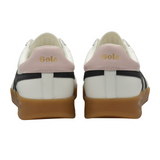 Gola Stadia Leather Sneaker (Women) - White/Black/Chalk Pink/Gum Athletic - Casual - Lace Up - The Heel Shoe Fitters