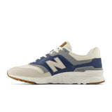 New Balance 997 (Men) - White/Sea Salt/Vintage Indigo Athletic - Running - Stability - The Heel Shoe Fitters