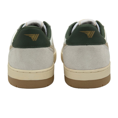 Gola Hawk Sneaker (Men) - White/Bone/Dark Khaki Athletic - Casual - Lace Up - The Heel Shoe Fitters