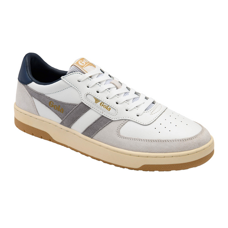 Gola Hawk Sneaker (Men) - White/Cement/Navy Athletic - Casual - Lace Up - The Heel Shoe Fitters