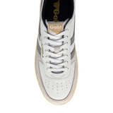 Gola Hawk Sneaker (Men) - White/Cement/Navy Athletic - Casual - Lace Up - The Heel Shoe Fitters