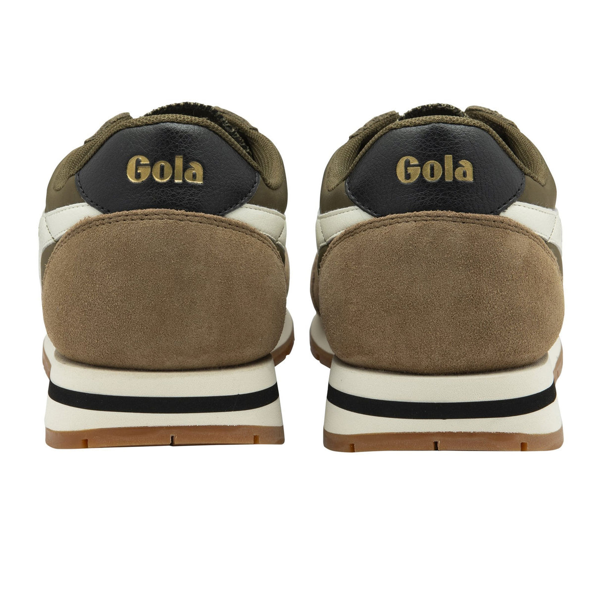 Gola Daytona Chute Sneaker (Men) - Dark Khaki/Rhino/Off White Athletic - Casual - Lace Up - The Heel Shoe Fitters
