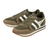 Gola Daytona Chute Sneaker (Men) - Dark Khaki/Rhino/Off White Athletic - Casual - Lace Up - The Heel Shoe Fitters