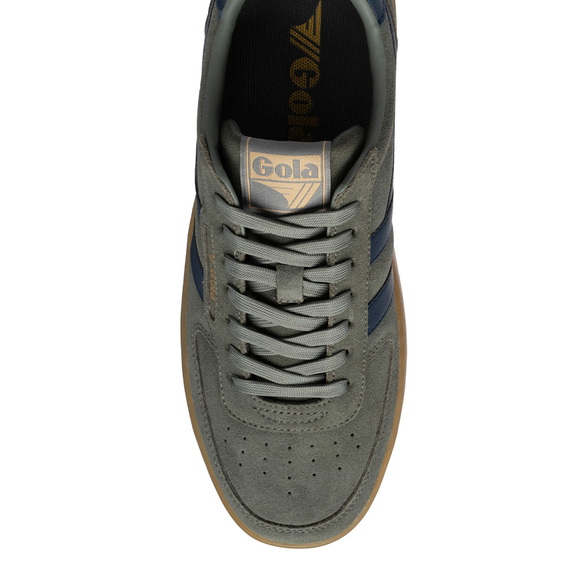 Gola Hawk Suede '86 Sneaker (Men) - Conifer/Navy/Gum Athletic - Casual - Lace Up - The Heel Shoe Fitters