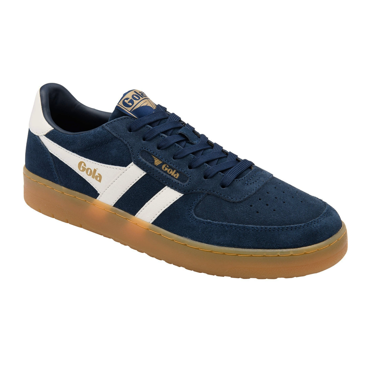 Gola Hawk Suede '86 Sneaker (Men) - Navy/Off White/Gum Athletic - Casual - Lace Up - The Heel Shoe Fitters