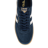 Gola Hawk Suede '86 Sneaker (Men) - Navy/Off White/Gum Athletic - Casual - Lace Up - The Heel Shoe Fitters