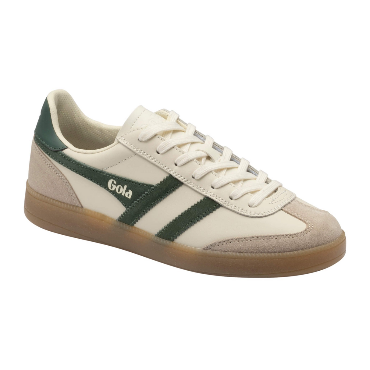 Gola Viper Leather Sneaker (Men) - White/Bone/Everygreen/Gum