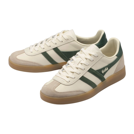 Gola Viper Leather Sneaker (Men) - White/Bone/Everygreen/Gum Athletic - Casual - Lace Up - The Heel Shoe Fitters