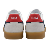 Gola Viper Leather Sneaker (Men) - White/Navy/Red/Gum Athletic - Casual - Lace Up - The Heel Shoe Fitters
