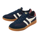 Gola Cyclone Nylon Sneaker (Men) - Navy/Off White/Red Ochre/Gum Athletic - Casual - Lace Up - The Heel Shoe Fitters