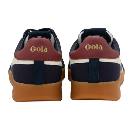 Gola Cyclone Nylon Sneaker (Men) - Navy/Off White/Red Ochre/Gum Athletic - Casual - Lace Up - The Heel Shoe Fitters
