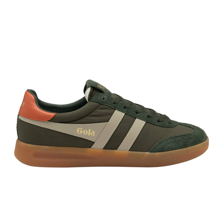 Gola Cyclone Nylon Sneaker (Men) - Dark Khaki/Bone/Moody Orange/Gum Athletic - Casual - Lace Up - The Heel Shoe Fitters