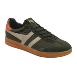 Gola Cyclone Nylon Sneaker (Men) - Dark Khaki/Bone/Moody Orange/Gum Athletic - Casual - Lace Up - The Heel Shoe Fitters