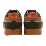 Gola Cyclone Nylon Sneaker (Men) - Dark Khaki/Bone/Moody Orange/Gum Athletic - Casual - Lace Up - The Heel Shoe Fitters