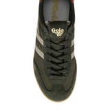Gola Cyclone Nylon Sneaker (Men) - Dark Khaki/Bone/Moody Orange/Gum Athletic - Casual - Lace Up - The Heel Shoe Fitters