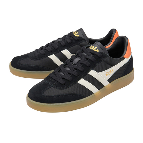 Gola Viper Mesh Sneaker (Men) - Black/Off White/Moody Orange/Gum Athletic - Casual - Lace Up - The Heel Shoe Fitters