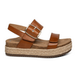 Aetrex Vania Platform Sandal (Women) - Cognac Sandals - Backstrap - The Heel Shoe Fitters