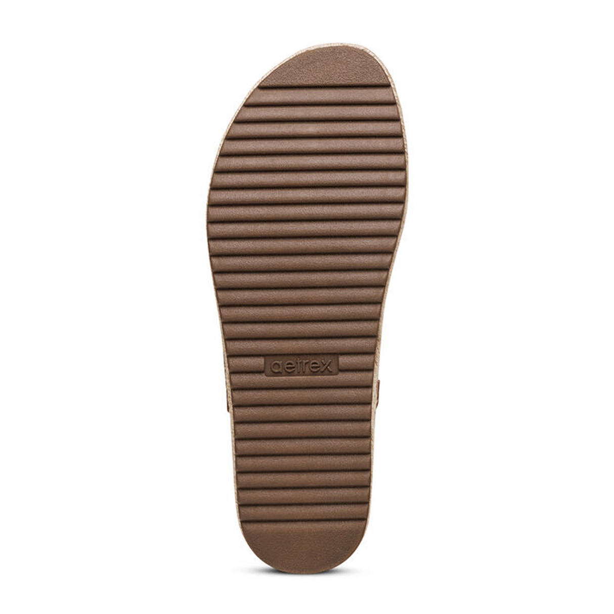 Aetrex Vania Platform Sandal (Women) - Cognac Sandals - Backstrap - The Heel Shoe Fitters