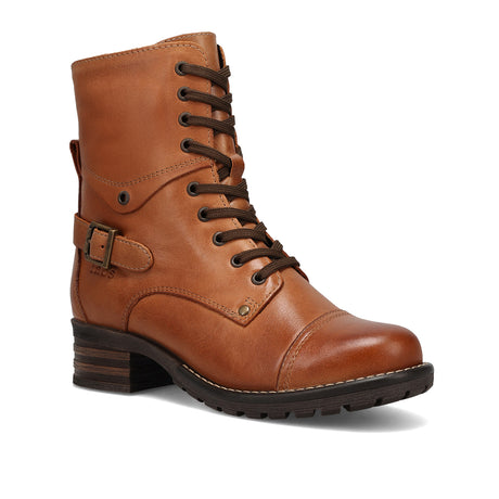 Taos Crave Lace Up Mid Boot (Women) - Caramel Boots - Casual - Mid - The Heel Shoe Fitters