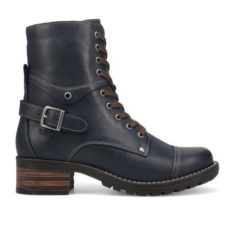 Taos Crave Lace Up Mid Boot (Women) - Dark Blue Boots - Casual - Mid - The Heel Shoe Fitters