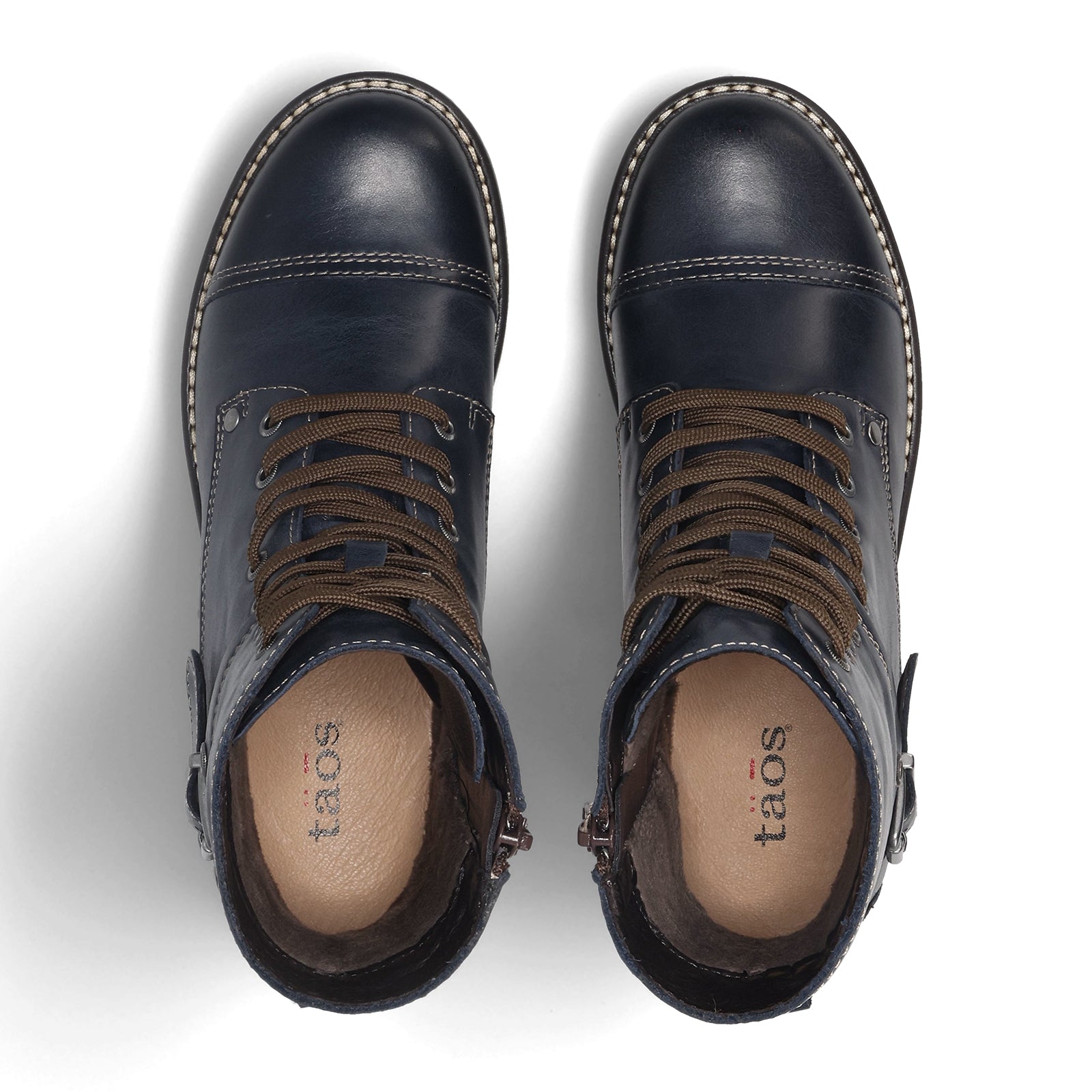 Taos Crave Lace Up Mid Boot (Women) - Dark Blue – The Heel Shoe