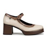 Dorking Cristel D9154 Heeled Mary Jane (Women) - Supreme/Alias Beige/Marmota Dress-Casual - Heels - The Heel Shoe Fitters