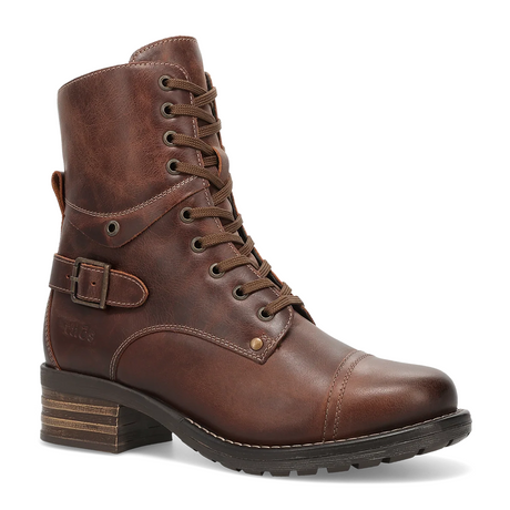 Taos Crave (Women) - Brown Vintage Leather Boots - Casual - Mid - The Heel Shoe Fitters