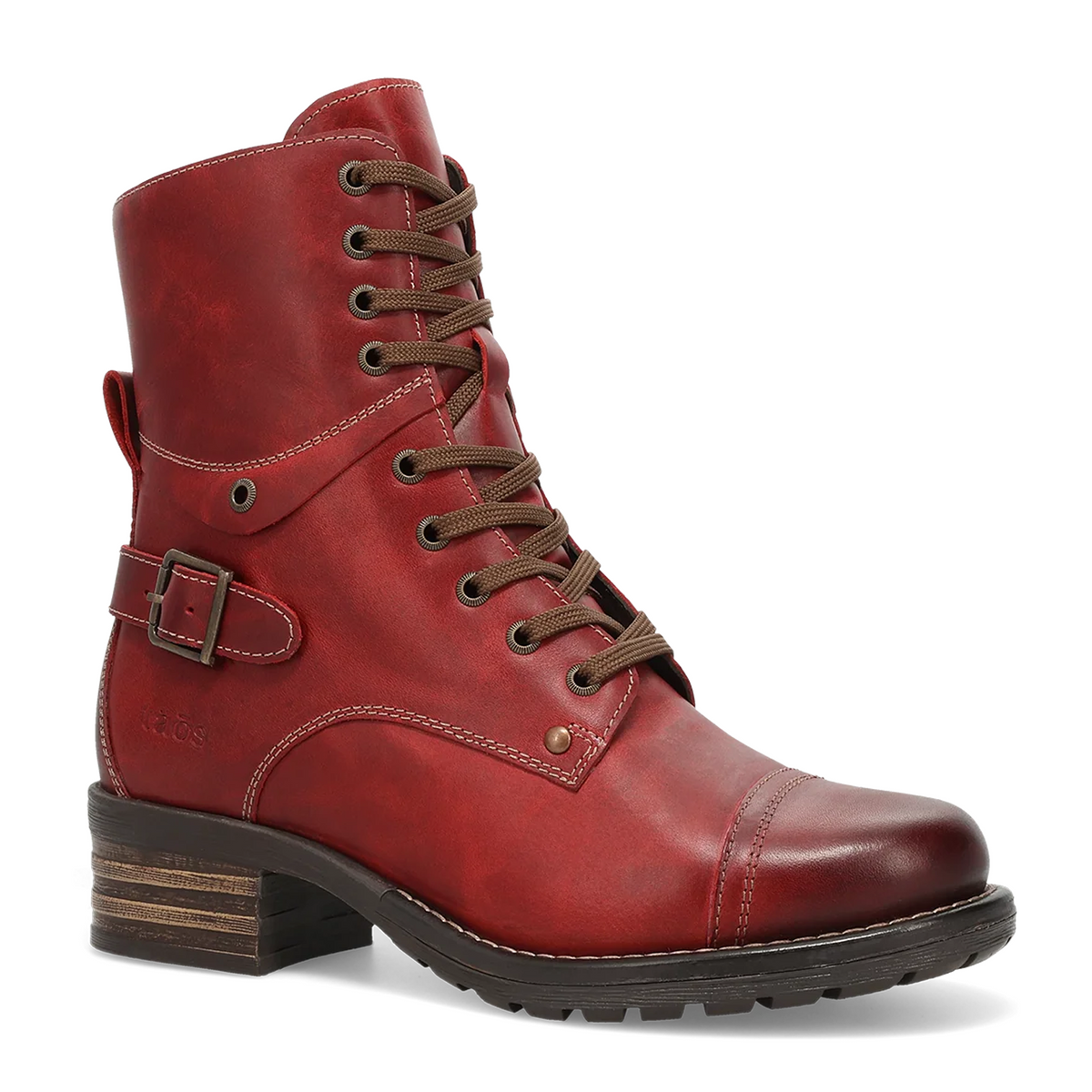 Taos Crave (Women) - Red Vintage Leather