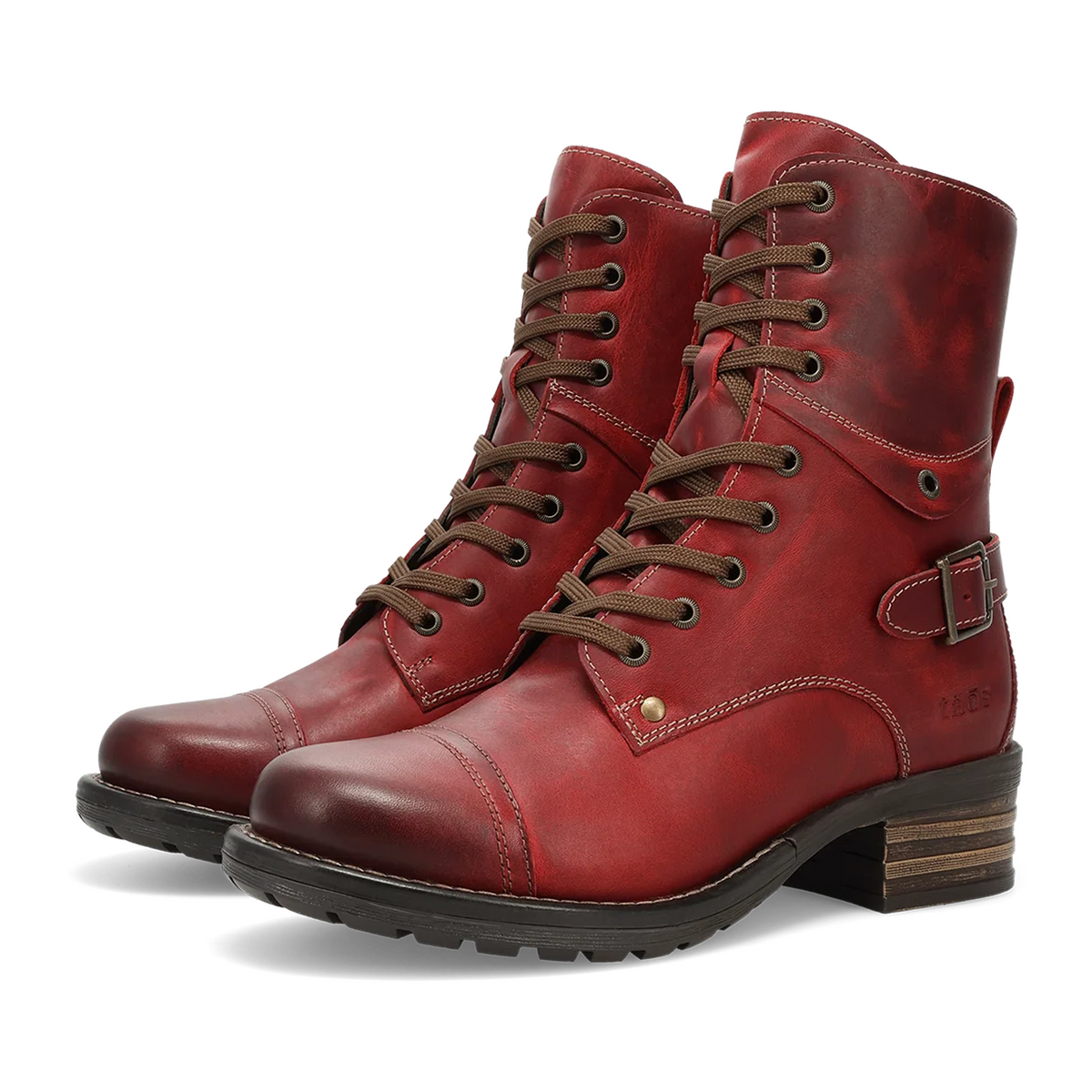 Taos Crave (Women) - Red Vintage Leather