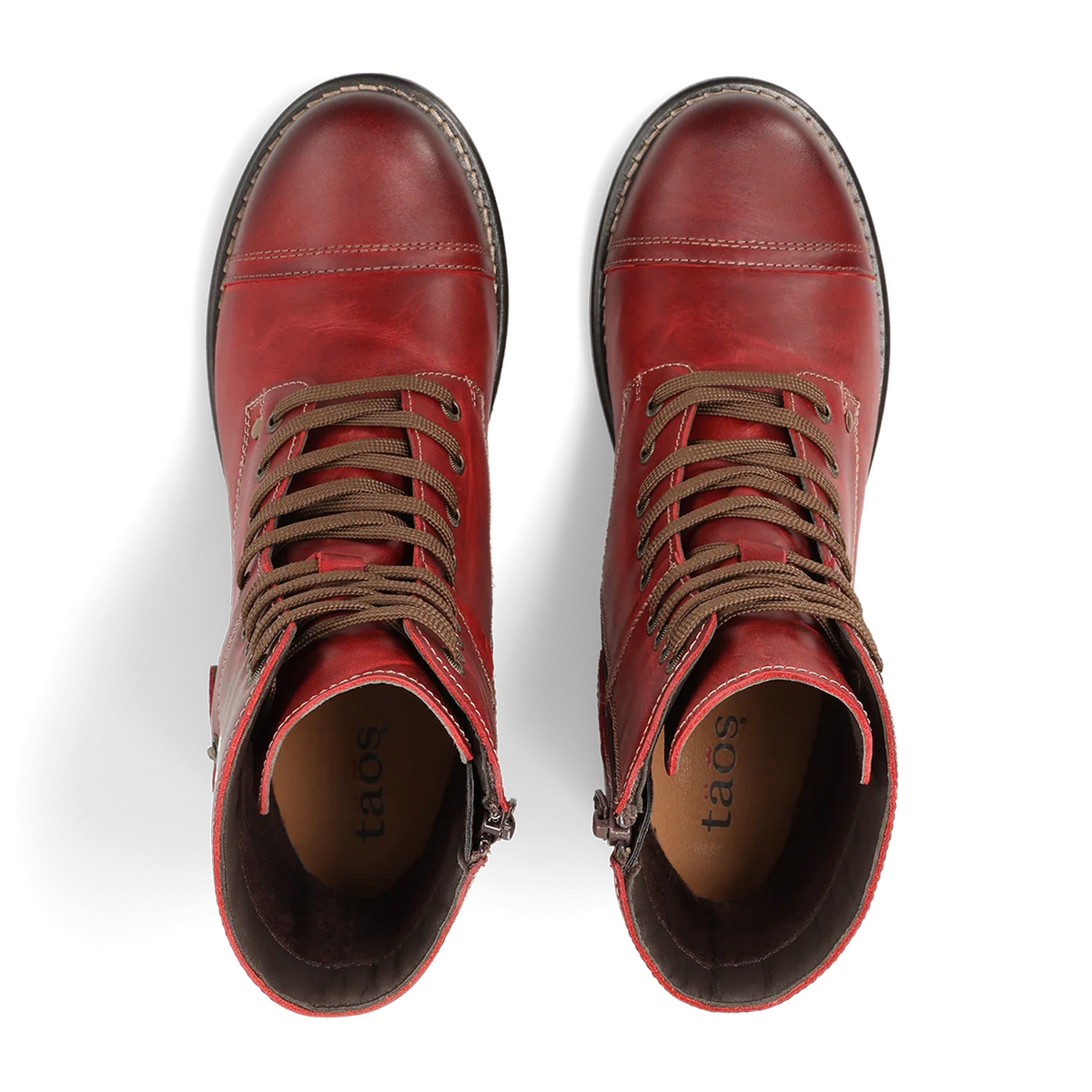Taos Crave (Women) - Red Vintage Leather