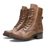 Taos Crave Lace Up Mid Boot (Women) - Tan Boots - Casual - Mid - The Heel Shoe Fitters