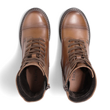 Taos Crave Lace Up Mid Boot (Women) - Tan Boots - Casual - Mid - The Heel Shoe Fitters