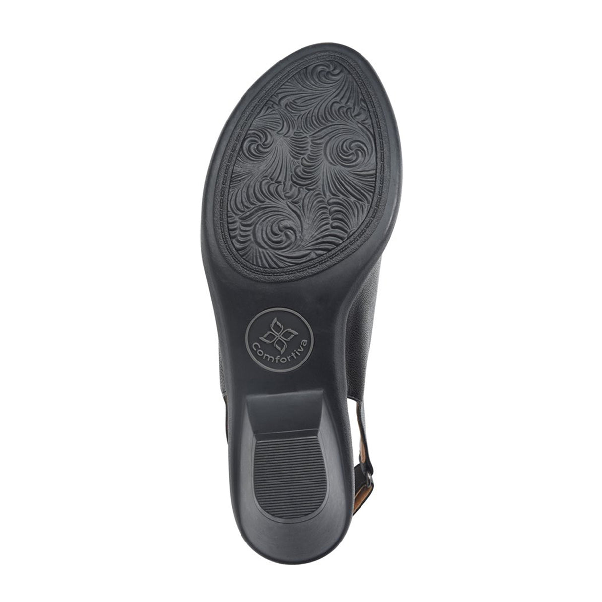 Comfortiva Faye Sandal (Women) - Black Sandals - Heel/Wedge - The Heel Shoe Fitters