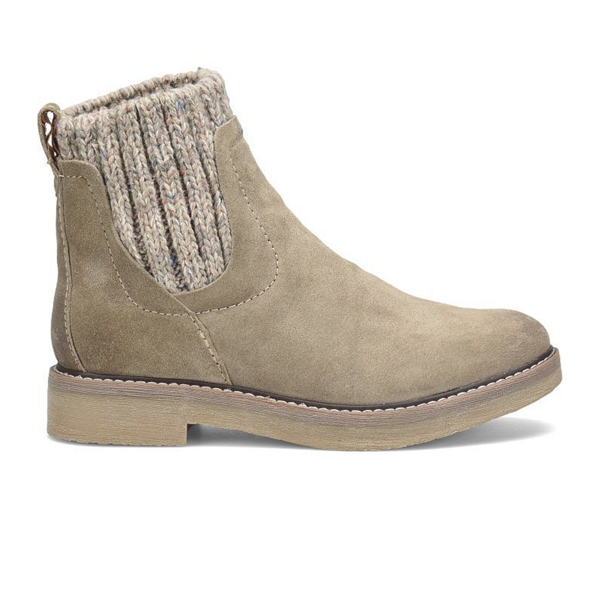 Comfortiva Rawnie Ankle Boot (Women) - Light Taupe – The  Comfortiva Rawnie Ankle Bootie Knit Collar Women\'s Red Suede Size US6.5M EU37 main image 0