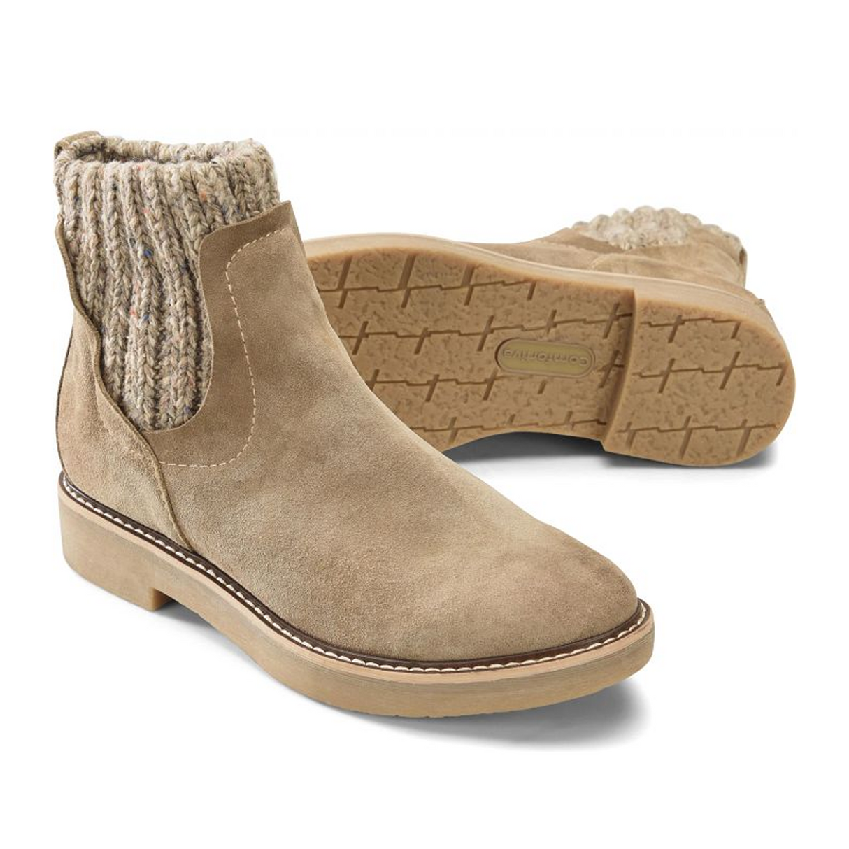 Comfortiva Rawnie Ankle Boot (Women) - Light Taupe Boots - Fashion - Chelsea - The Heel Shoe Fitters