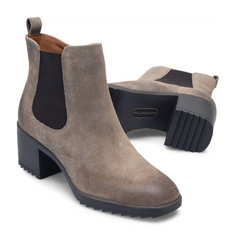 Comfortiva Hammond Ankle Boot (Women) - Taupe Boots - Casual - Mid - The Heel Shoe Fitters