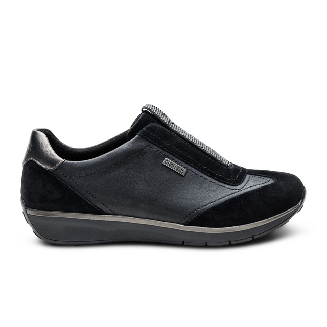 Aetrex Megan Sneaker (Women) - Black Athletic - Casual - Slip On - The Heel Shoe Fitters