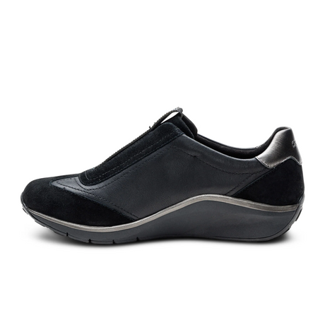 Aetrex Megan Sneaker (Women) - Black Athletic - Casual - Slip On - The Heel Shoe Fitters