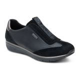 Aetrex Megan Sneaker (Women) - Black Athletic - Casual - Slip On - The Heel Shoe Fitters