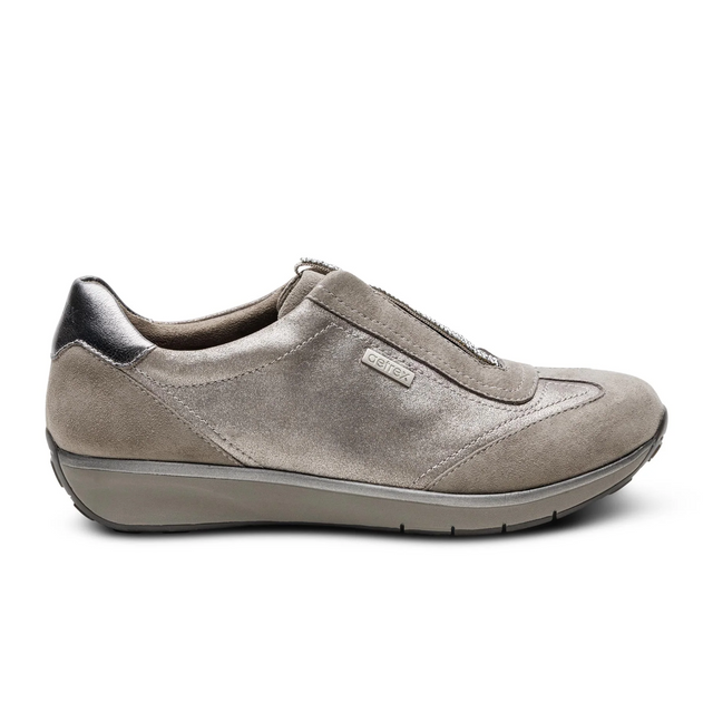Aetrex Megan Sneaker (Women) - Pewter Athletic - Casual - Slip On - The Heel Shoe Fitters