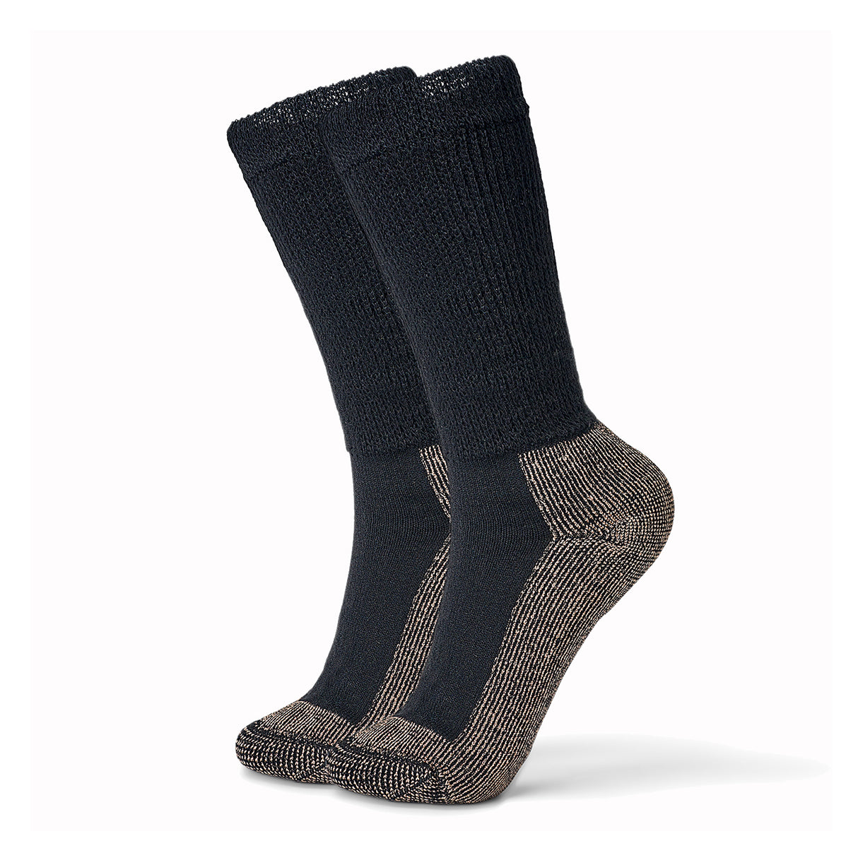 Stride Lite Copper Crew Sock (Unisex) - Black Accessories - Socks - Lifestyle - The Heel Shoe Fitters